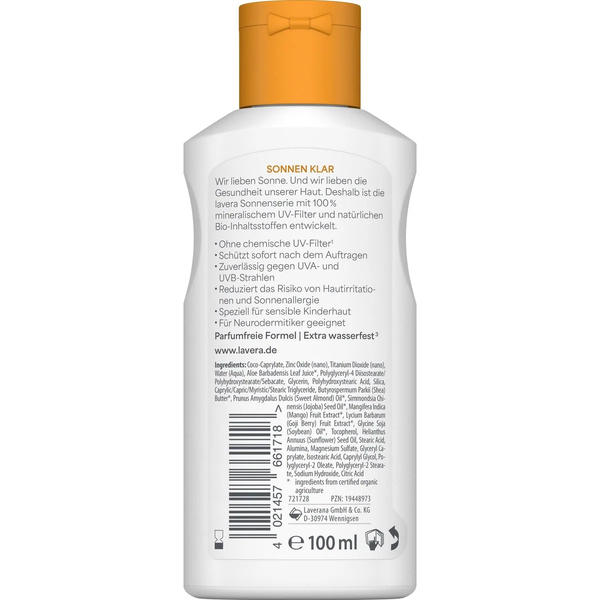 Lavera Sonnenlotion Sensitiv Kids LSF 50, 100% mineralischer UV-Schutz 3