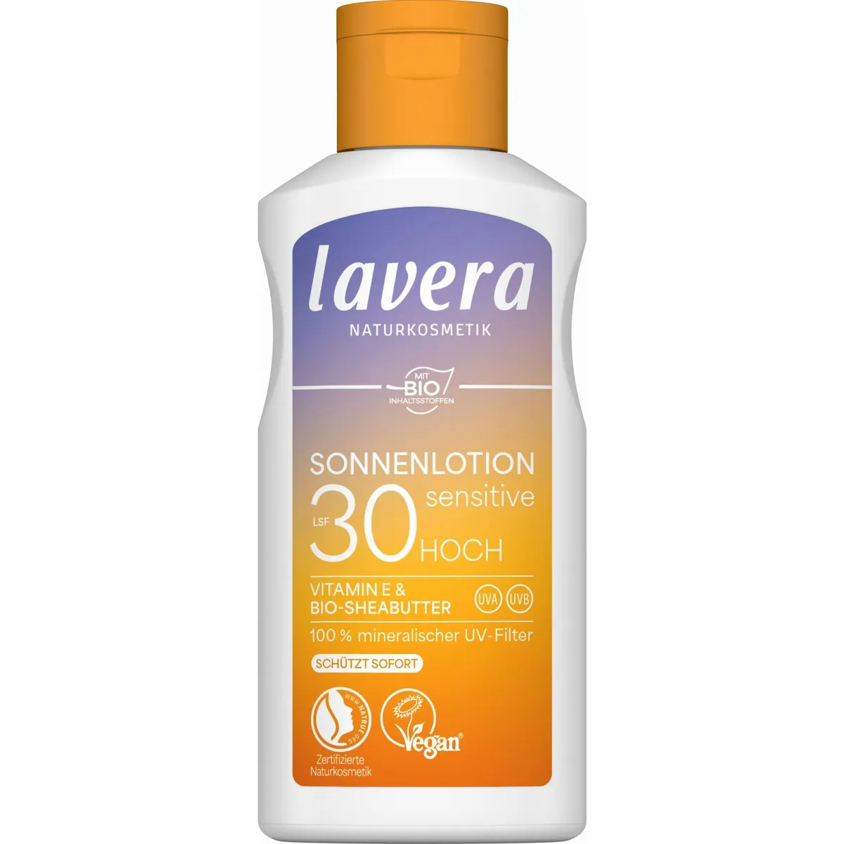 Lavera Sonnenlotion Sensitiv LSF 30, 100% mineralisch, pflegt intensiv