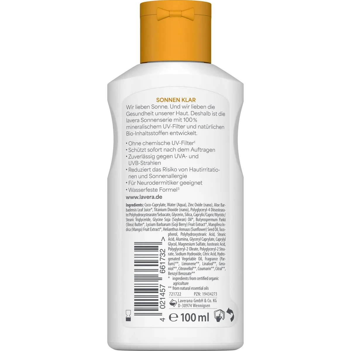 Lavera Sonnenlotion Sensitiv LSF 30, 100% mineralisch, pflegt intensiv 3