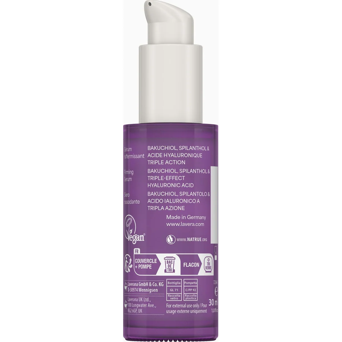 Lavera Straffendes Serum, natürliche Anti-Aging-Power, 3-Fach Hyaluron 5
