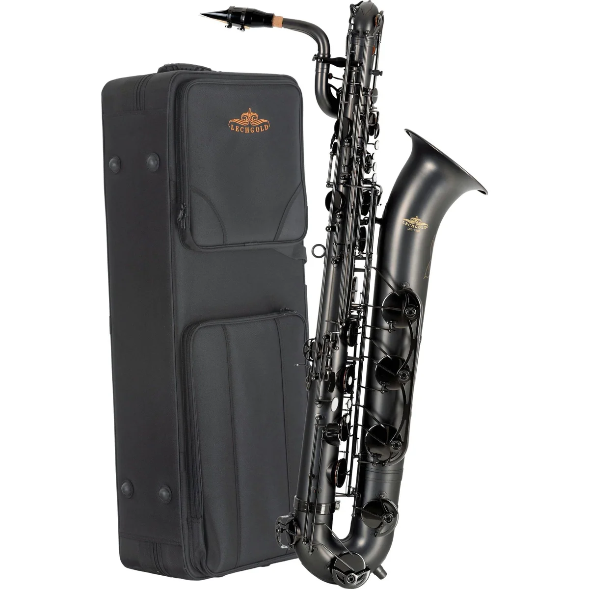 Lechgold LBS-25 Baritonsaxophon Set, edles Finish, kraftvoller Klang, hochwertiges Zubehör