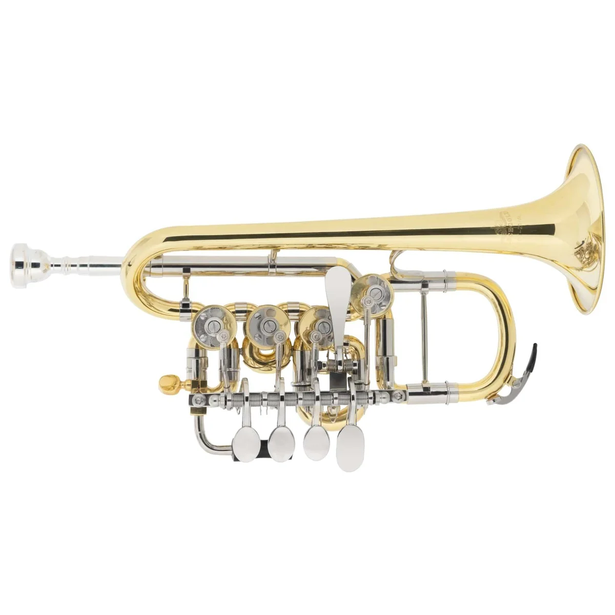 Lechgold Piccolo-Trompete PT-21/4L, exquisite Klangqualität, inklusive 4 Mundrohre