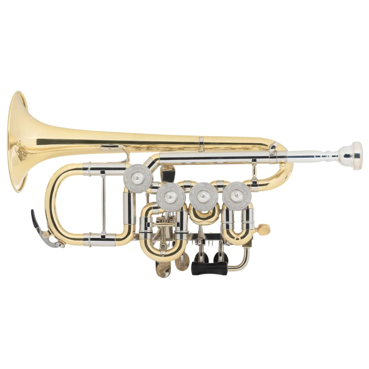 Lechgold Piccolo-Trompete PT-21/4L, exquisite Klangqualität, inklusive 4 Mundrohre 2