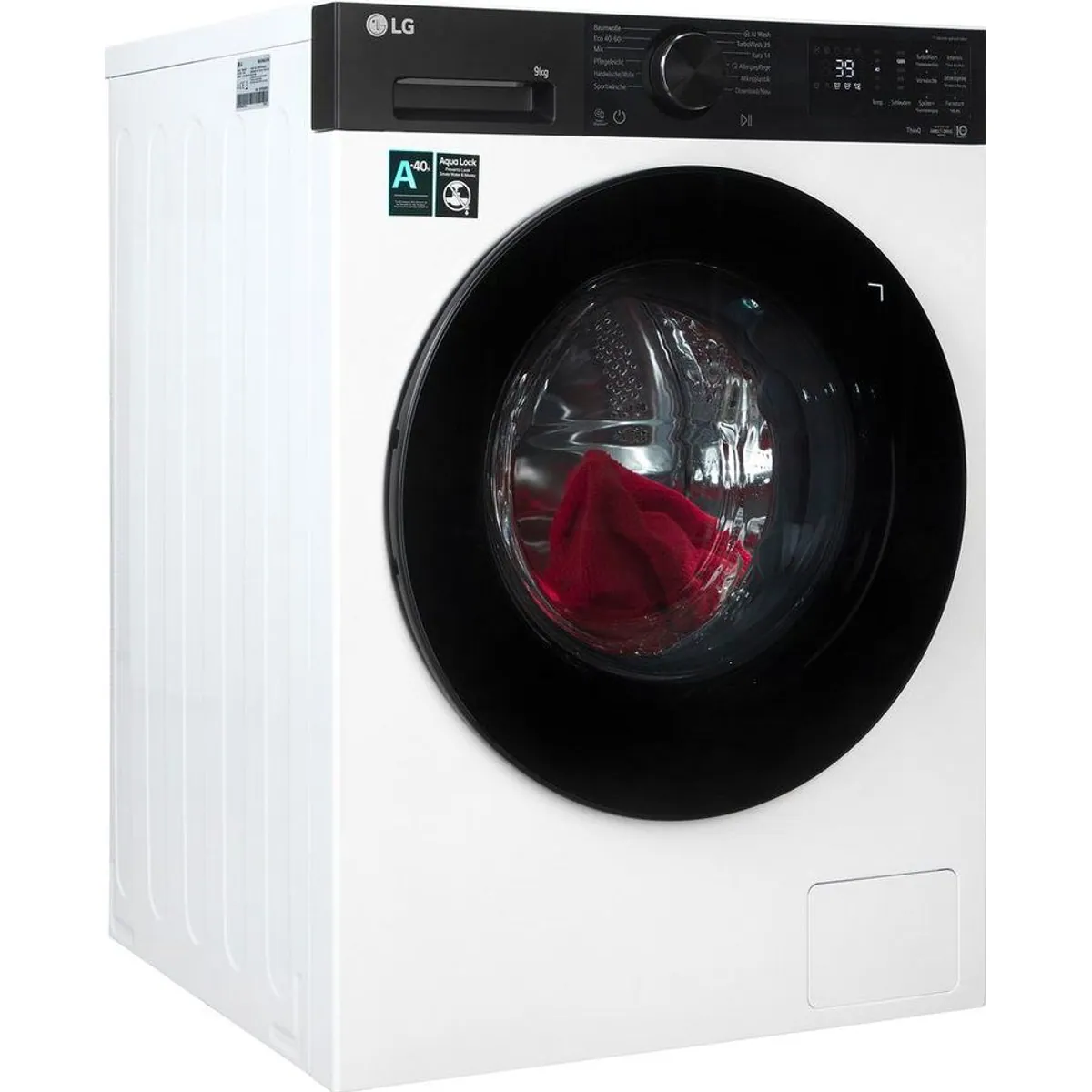 LG F4WX709YP Waschmaschine, 9 kg, 1400 U/min, AI Wash, ThinQ App