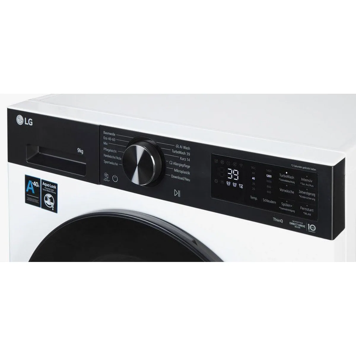 LG F4WX709YP Waschmaschine, 9 kg, 1400 U/min, AI Wash, ThinQ App 4