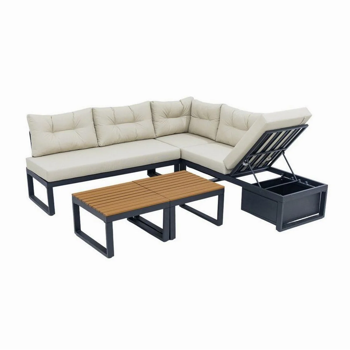 LVHOM Gartenlounge-Set, modulare Flexibilität, wetterfestes Design, maximaler Komfort 2