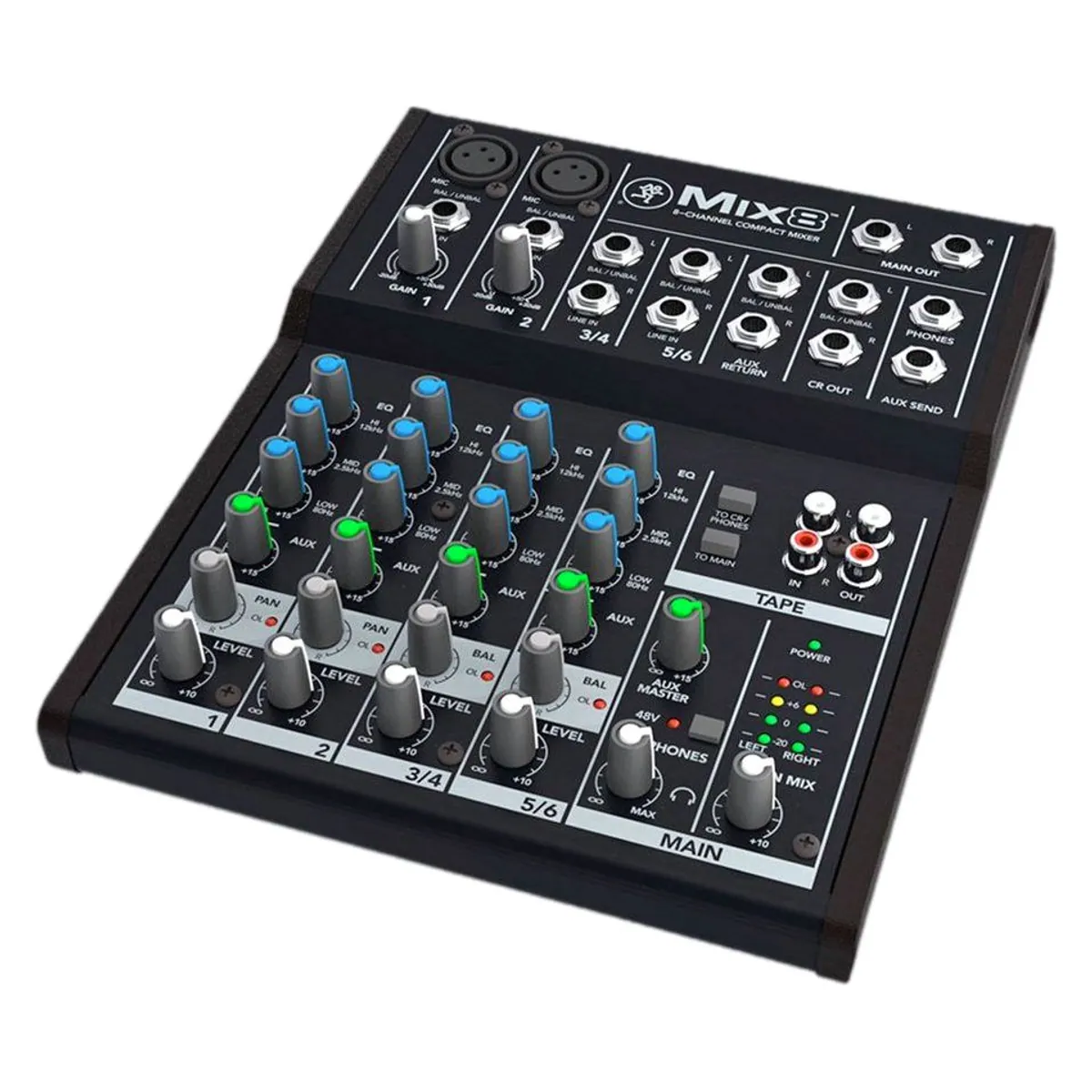 MACKIE Mix8 8-Kanal Kompaktmixer, hochwertige Audioqualität und vielseitige Anschlussmöglichkeiten 5