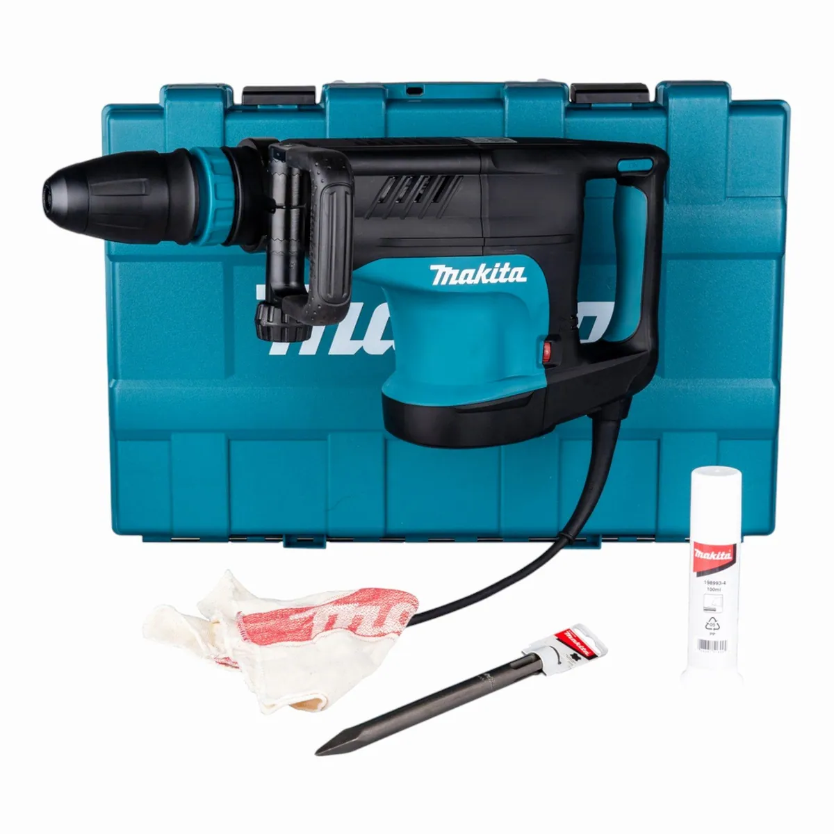 Makita HM1203C/1 Abbruchhammer, 1510 Watt, 19,1 J Schlagenergie — SDS Max, LED-Anzeige, Sanftanlauf