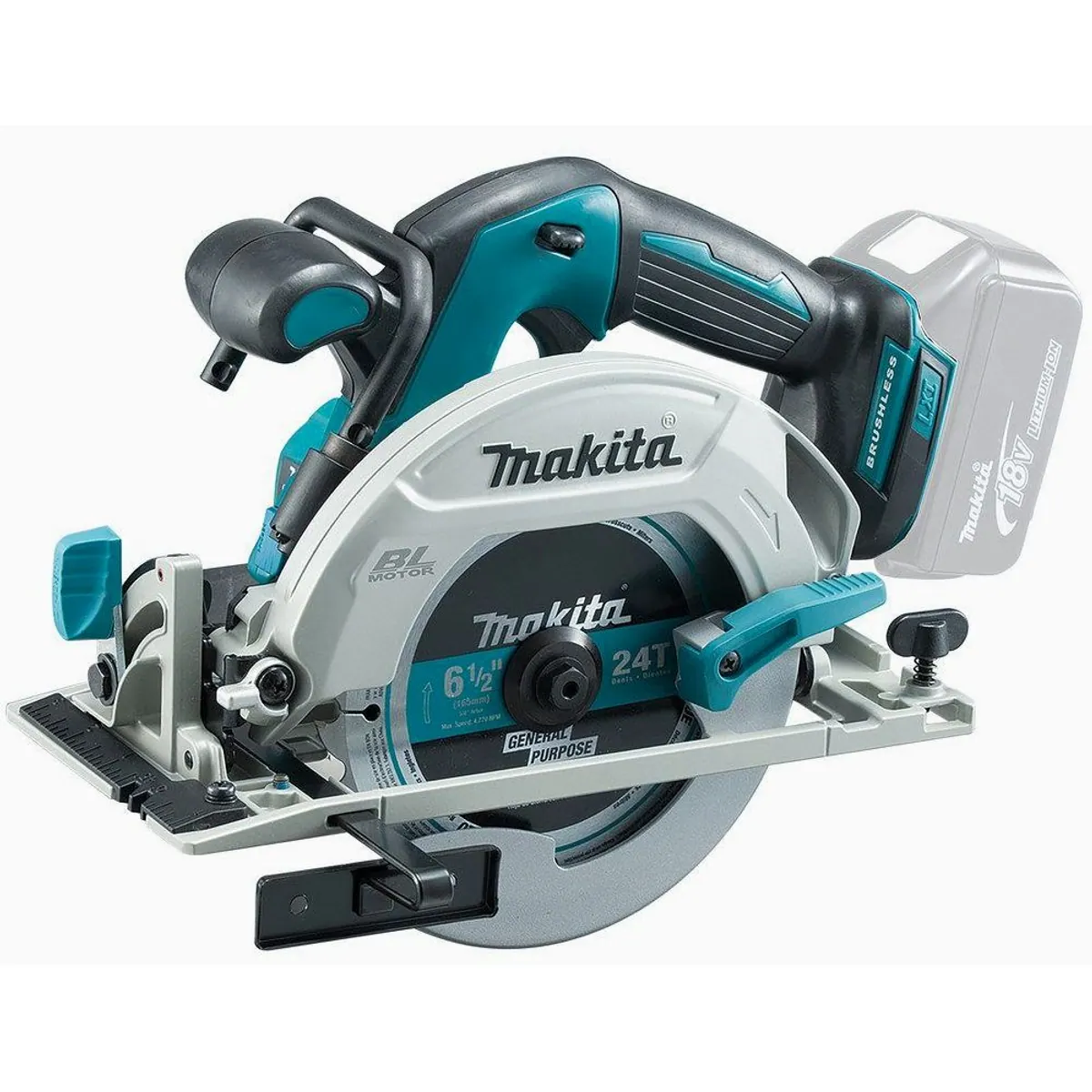 Makita DHS680Z Akku-Handkreissäge, 57 mm Schnitttiefe, 18 V Leistung