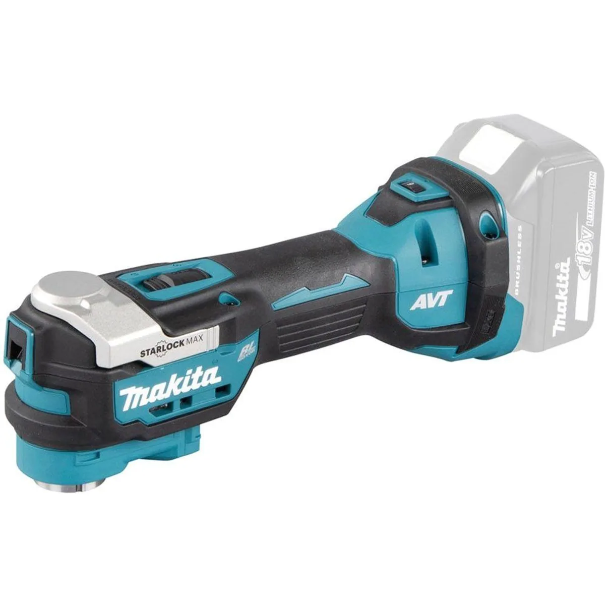 Makita DTM52ZJX2 Akku-Multifunktionswerkzeug, 18V, vielseitig einsetzbar — Sägen, Schleifen, Polieren