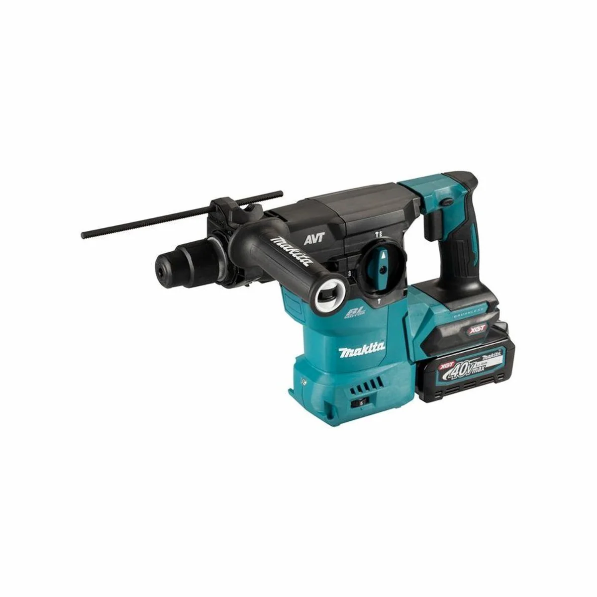 Makita Akku-Kombihammer SDS-PLUS, 40V max., 2 Akkus + Ladegerät, Anti-Vibrations-Technologie