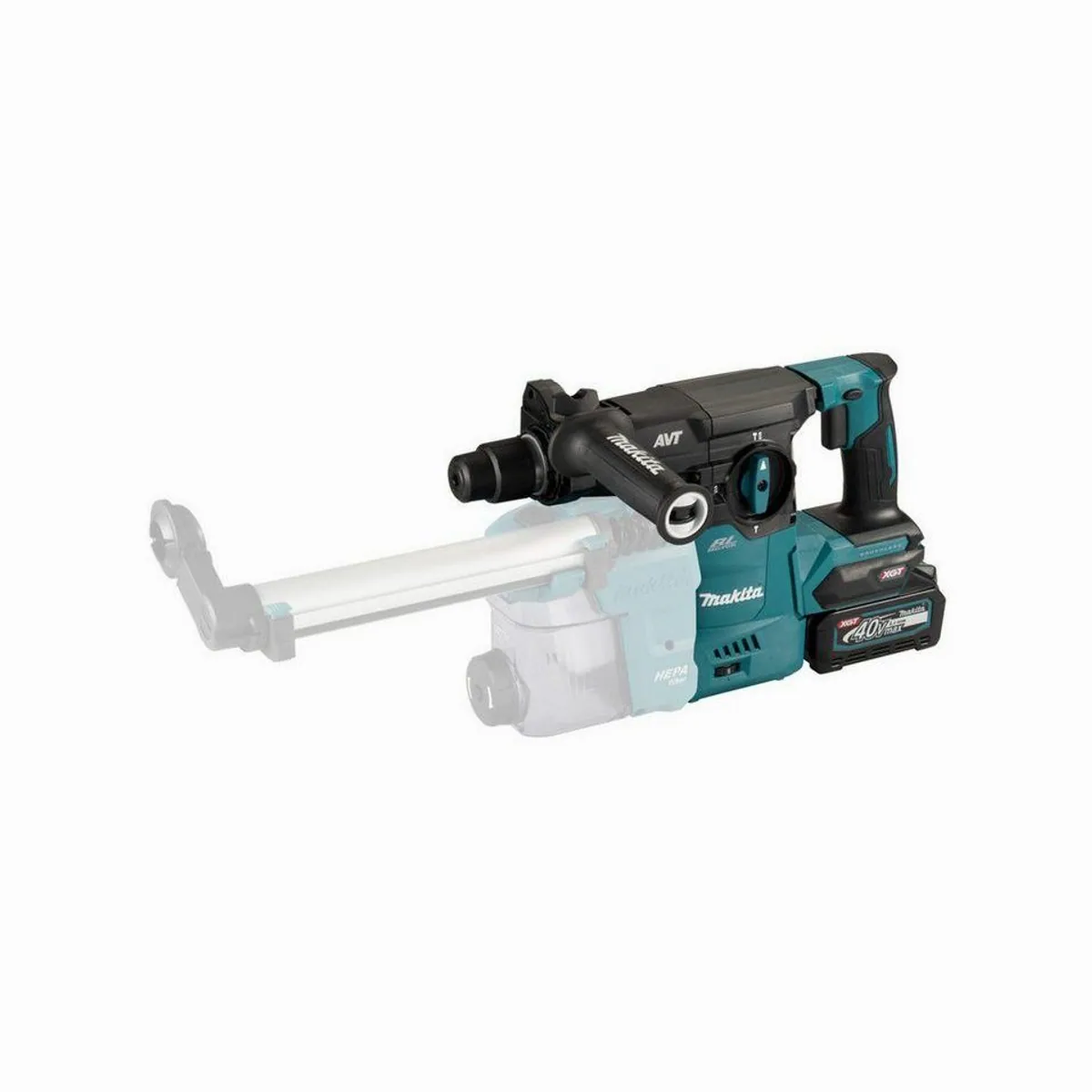 Makita Akku-Kombihammer SDS-PLUS, 40V max., 2 Akkus + Ladegerät, Anti-Vibrations-Technologie 5