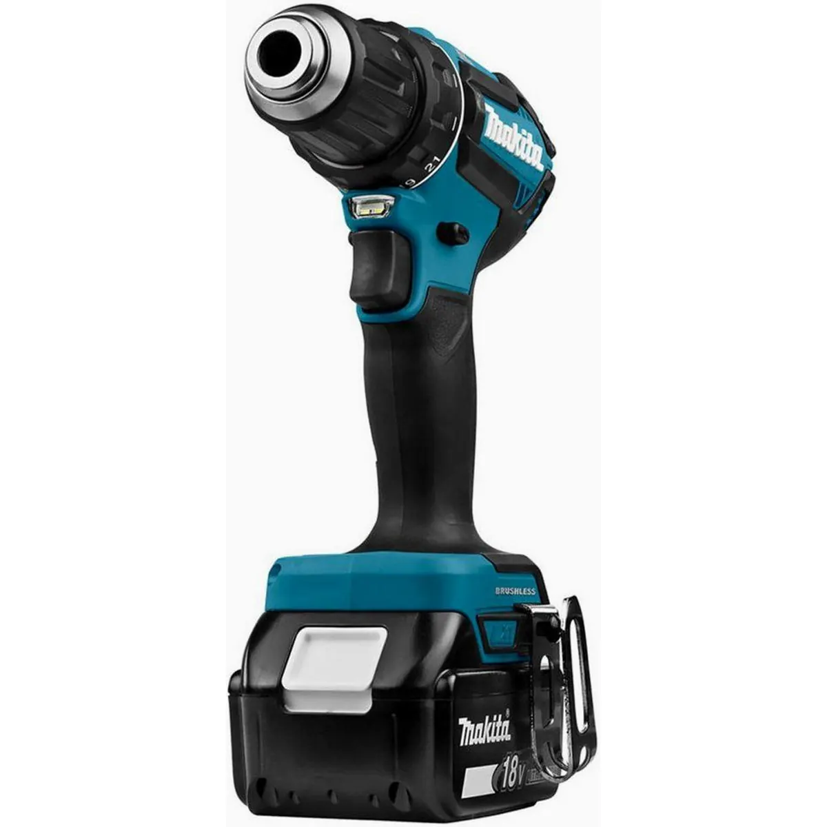 Makita DDF485RFJ Akku-Bohrschrauber, bürstenloser Motor, 2-Gang-Getriebe, 18V Akku 5