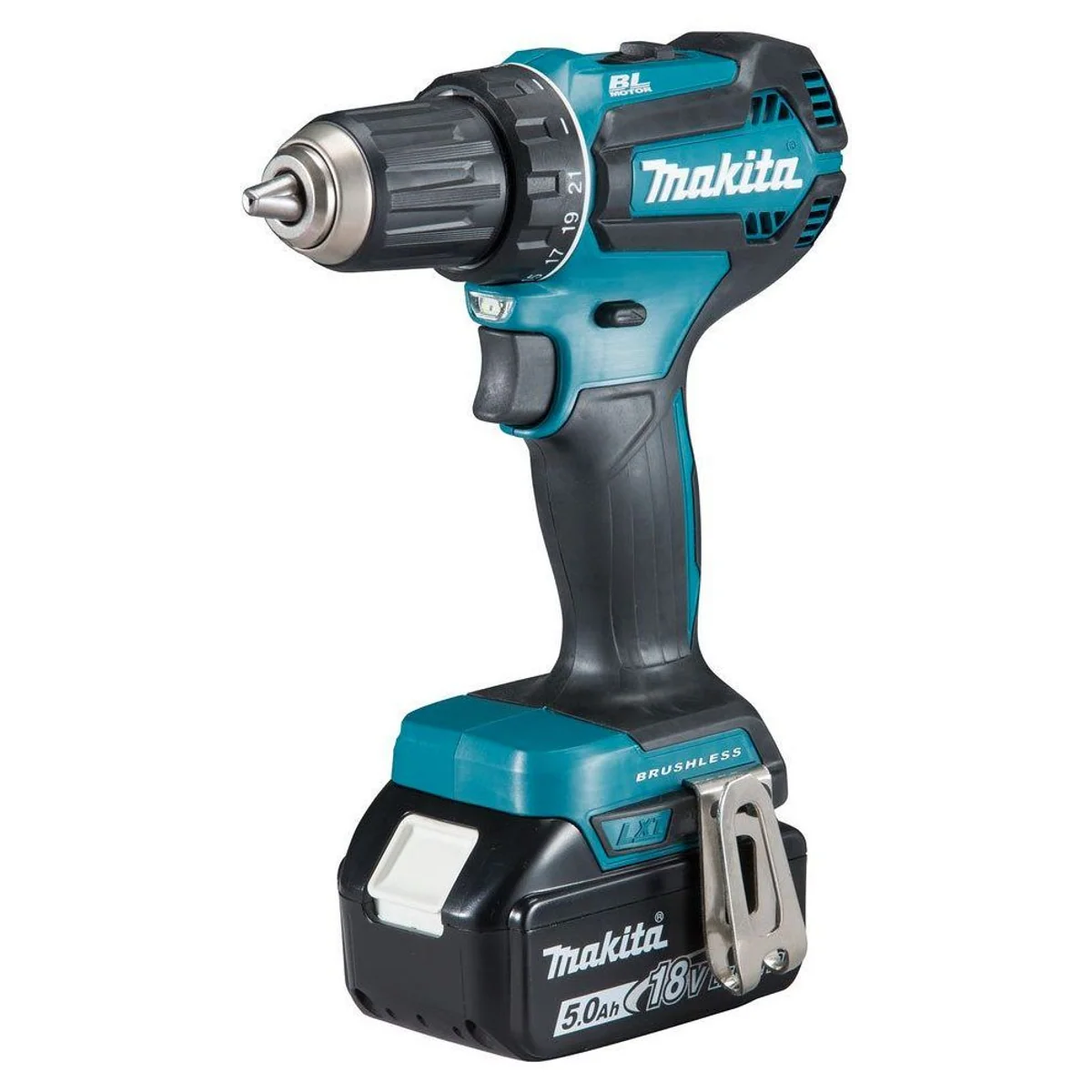 Makita DDF485RTJ Akku-Bohrschrauber, hohe Drehzahl und umfangreiches Zubehör 3