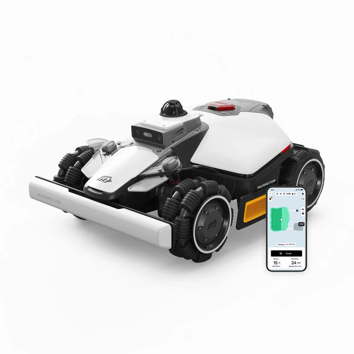 Mammotion LUBA Mini 2 AWD Rasenmähroboter, 360° LiDAR, intelligente Kartierung, bis 1500 m²