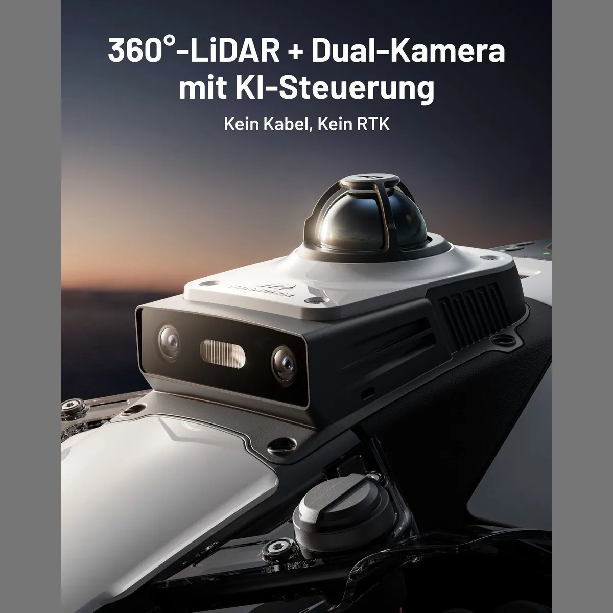 Mammotion LUBA Mini 2 AWD Rasenmähroboter, 360° LiDAR, intelligente Kartierung, bis 1500 m² 4