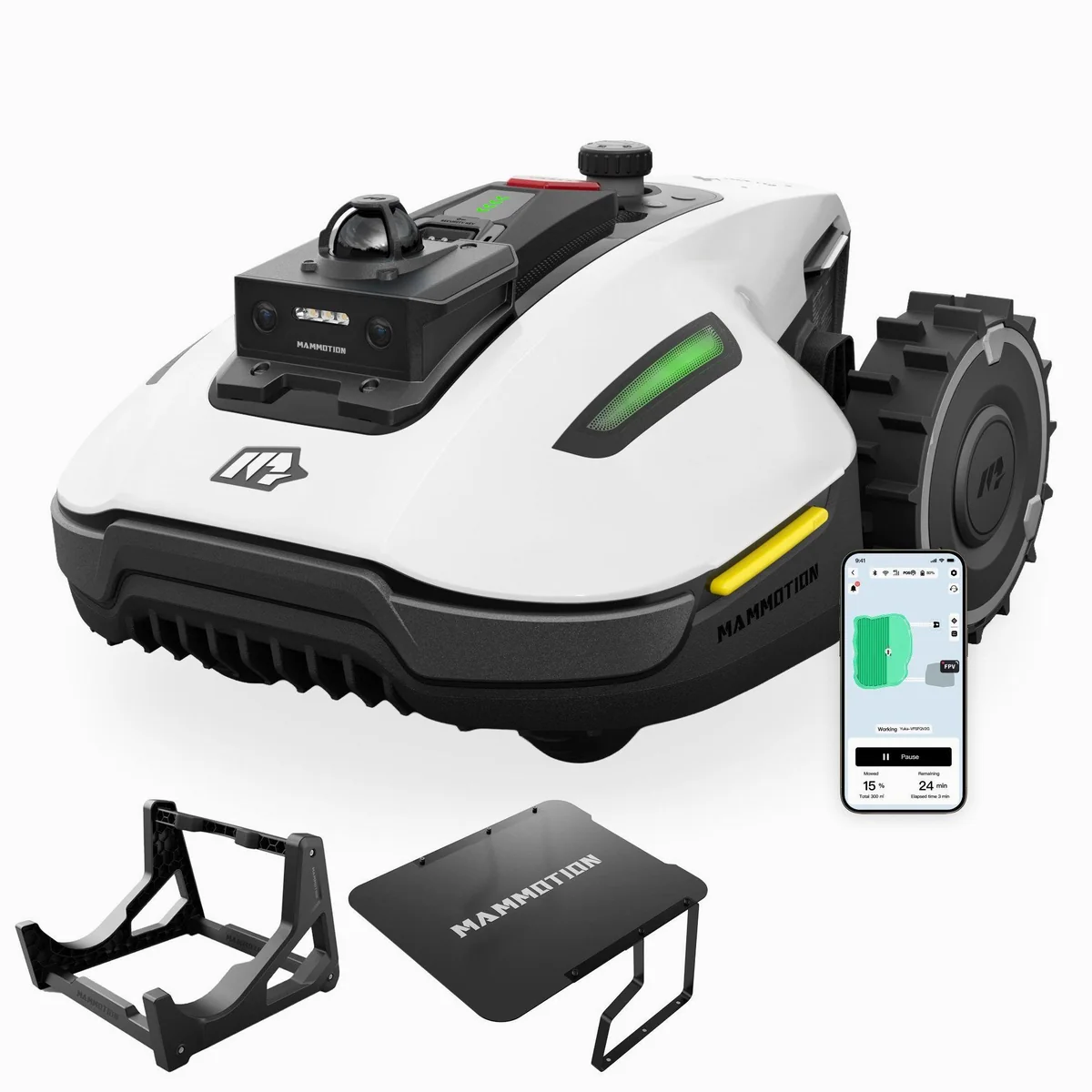 Mammotion YUKA Mini 2 Rasenmähroboter, 360° LiDAR Navigation & KI Vision — bis 1000 m² Rasenfläche