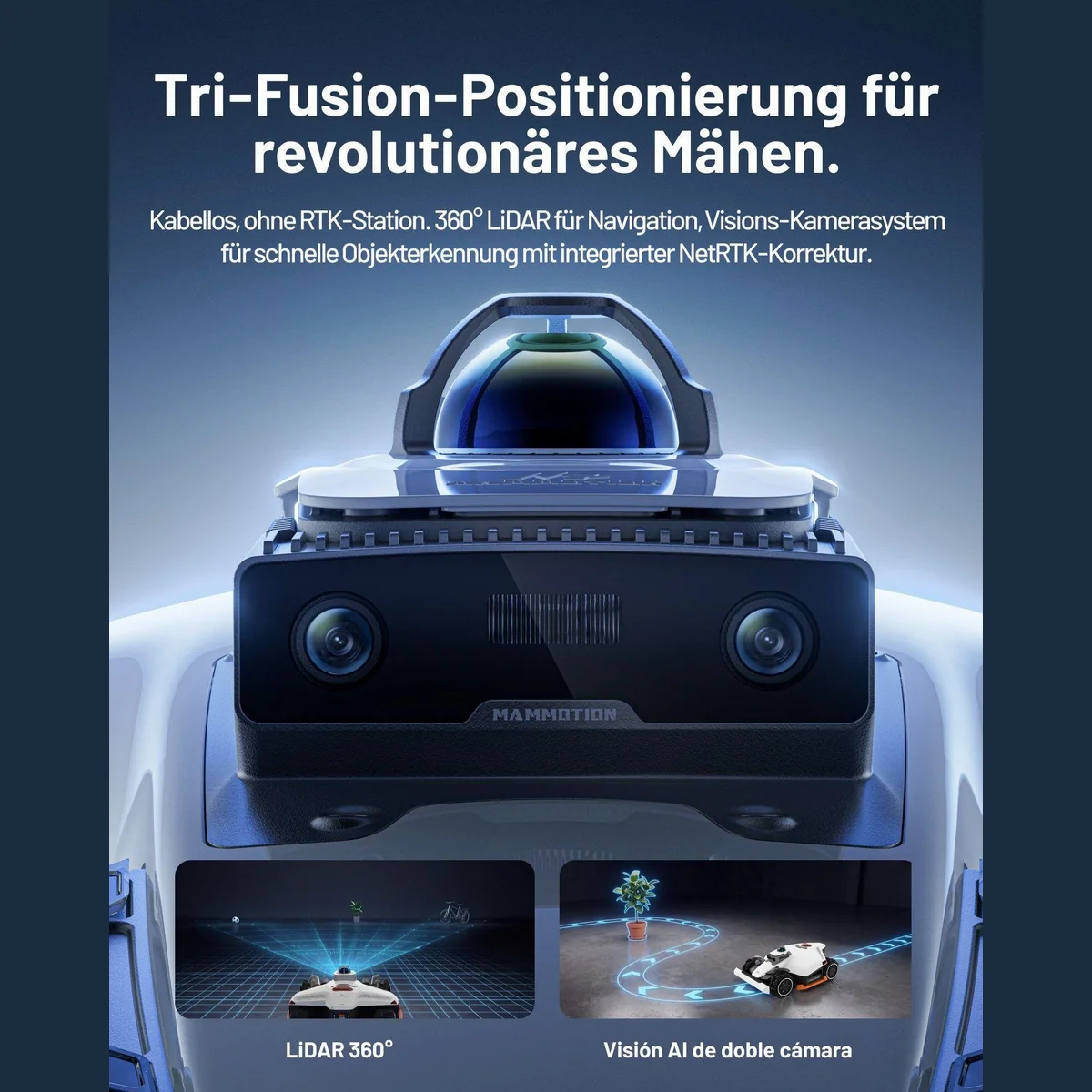 Mammotion LUBA 3 AWD Mähroboter, 360° LiDAR, Allradantrieb, App-Steuerung 3