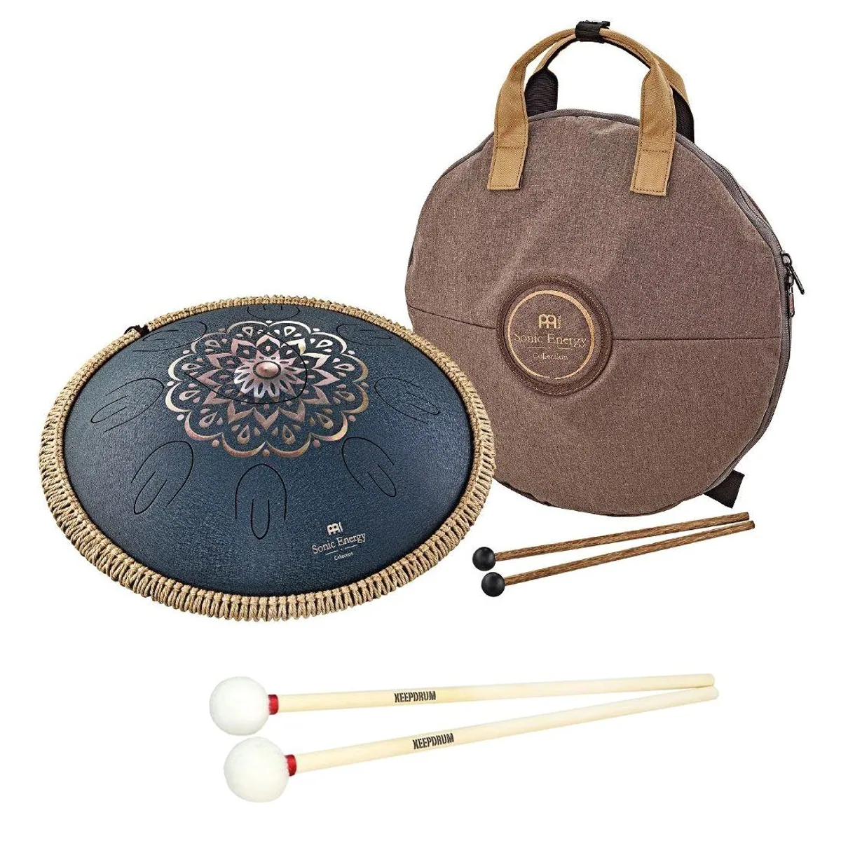 Meinl Sonic Energy OSTD2NBE Tongue Drum, meditativer Klang, Edelstahlgehäuse, inkl. Tasche und Schlägel
