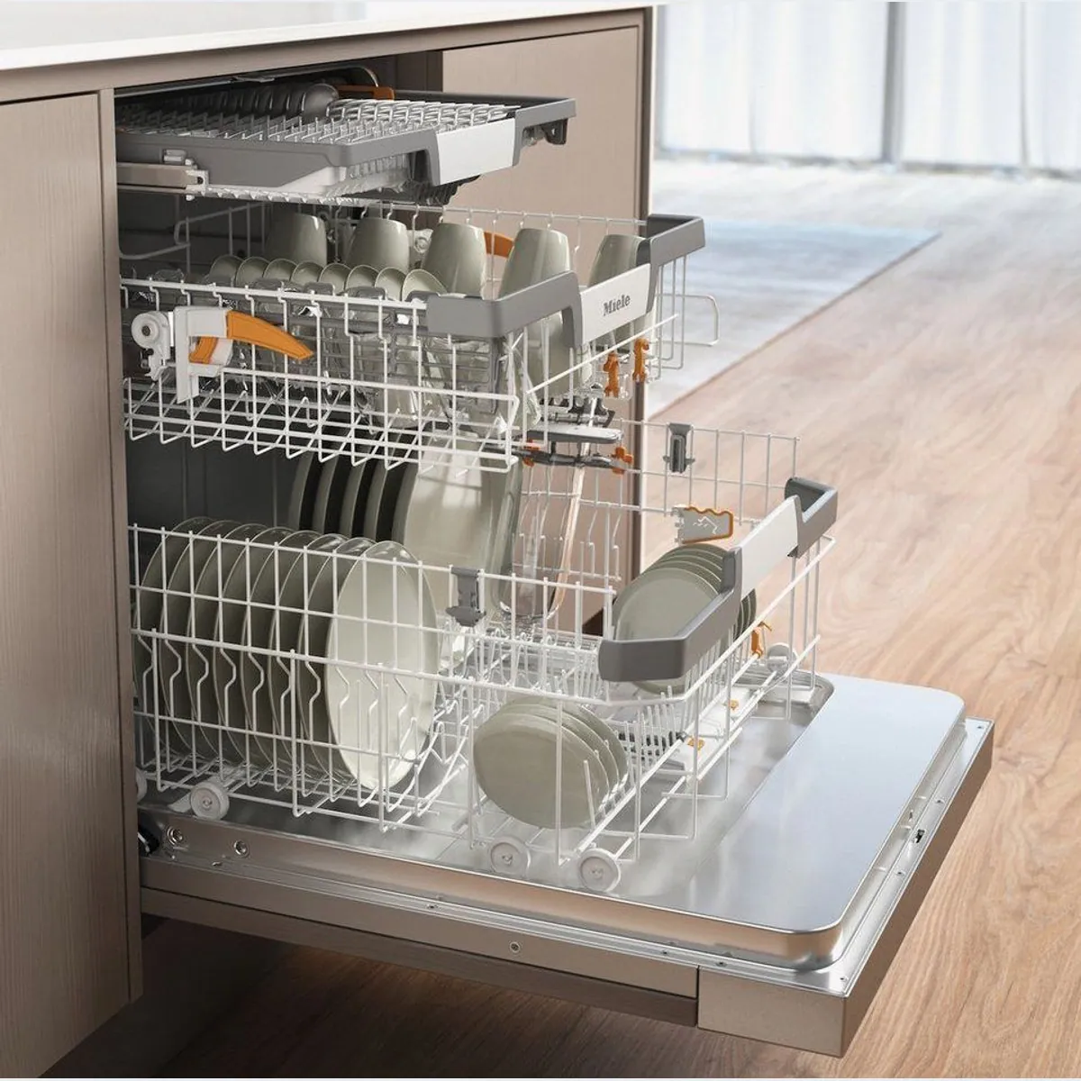Miele G 7210 SCi, teilintegrierbarer Geschirrspüler, 14 Maßgedecke, effiziente Reinigung 4