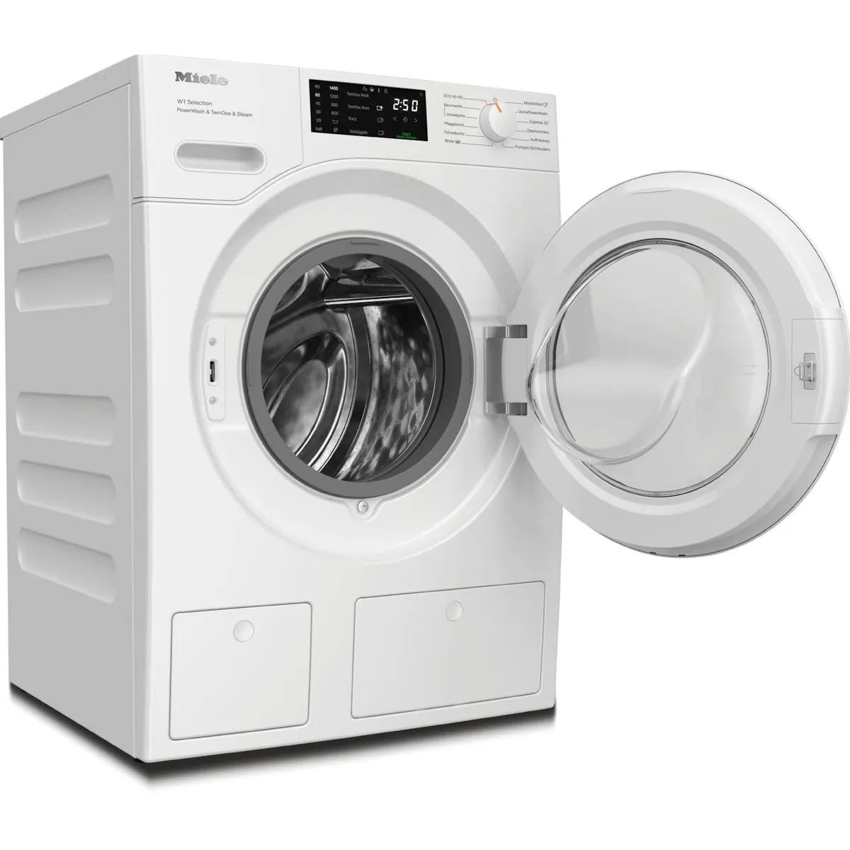 Miele WSG883 WCS PWash&TDos&Steam, 9 kg Fassungsvermögen, 1400 U/min