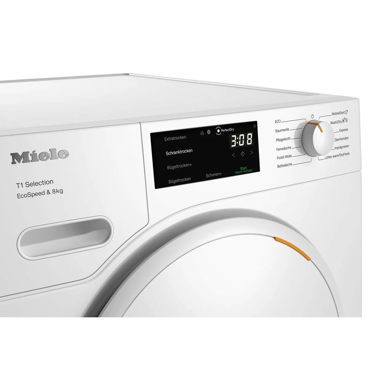 Miele TSB643WP EcoSpeed Wärmepumpentrockner, 8 kg Fassungsvermögen, 25 Jahre Motorgarantie 2