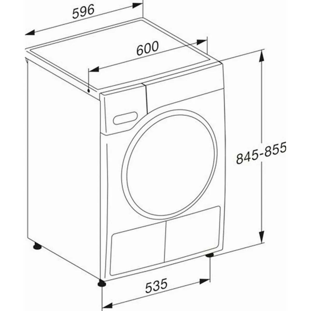 Miele TSB643WP EcoSpeed Wärmepumpentrockner, 8 kg Fassungsvermögen, 25 Jahre Motorgarantie 5