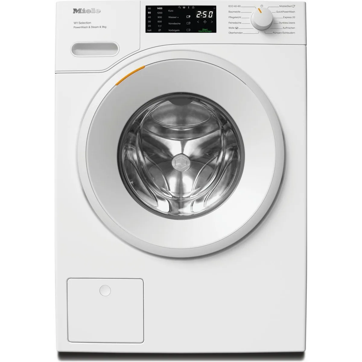 Miele WSD383 WCS PWash&Steam, 9 kg, 1400 U/min — effiziente Wäschepflege, 25 Jahre Motorgarantie, innovative Schaumerkennung
