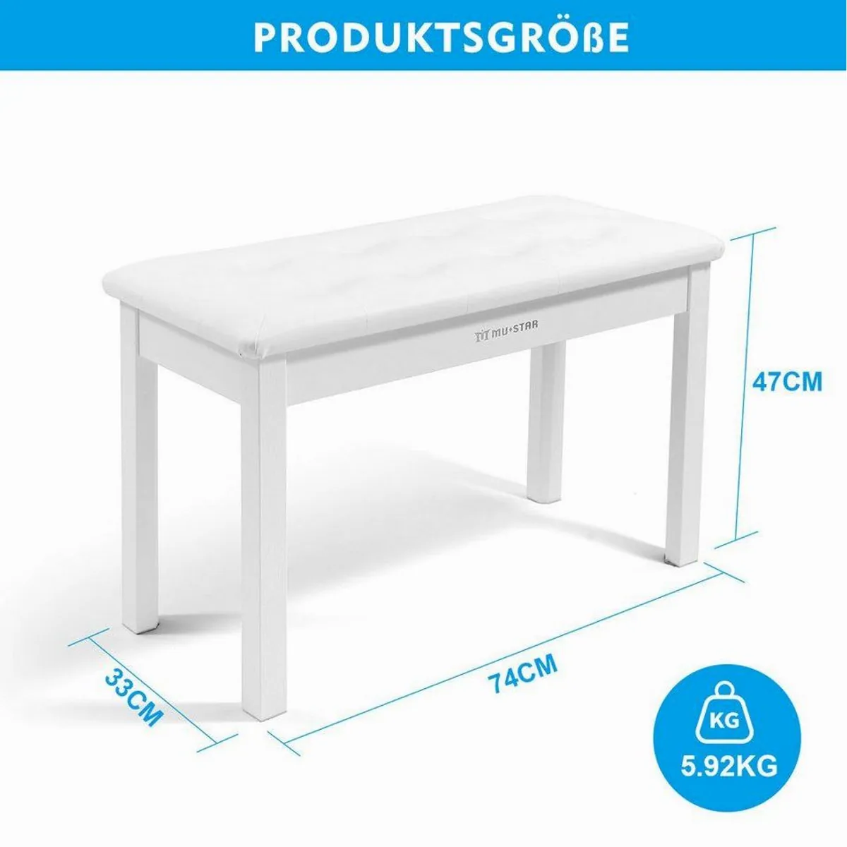 MUSTAR Digitalpiano 88 Tasten, Hammermechanik, USB/MIDI-Schnittstelle — umfassende Klangerlebnisse 3