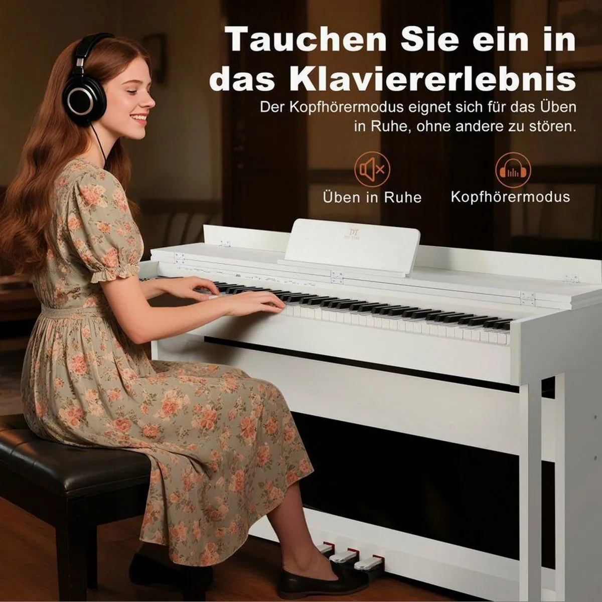 MUSTAR Digitalpiano 88 Tasten, Hammermechanik, USB/MIDI-Schnittstelle — umfassende Klangerlebnisse 4
