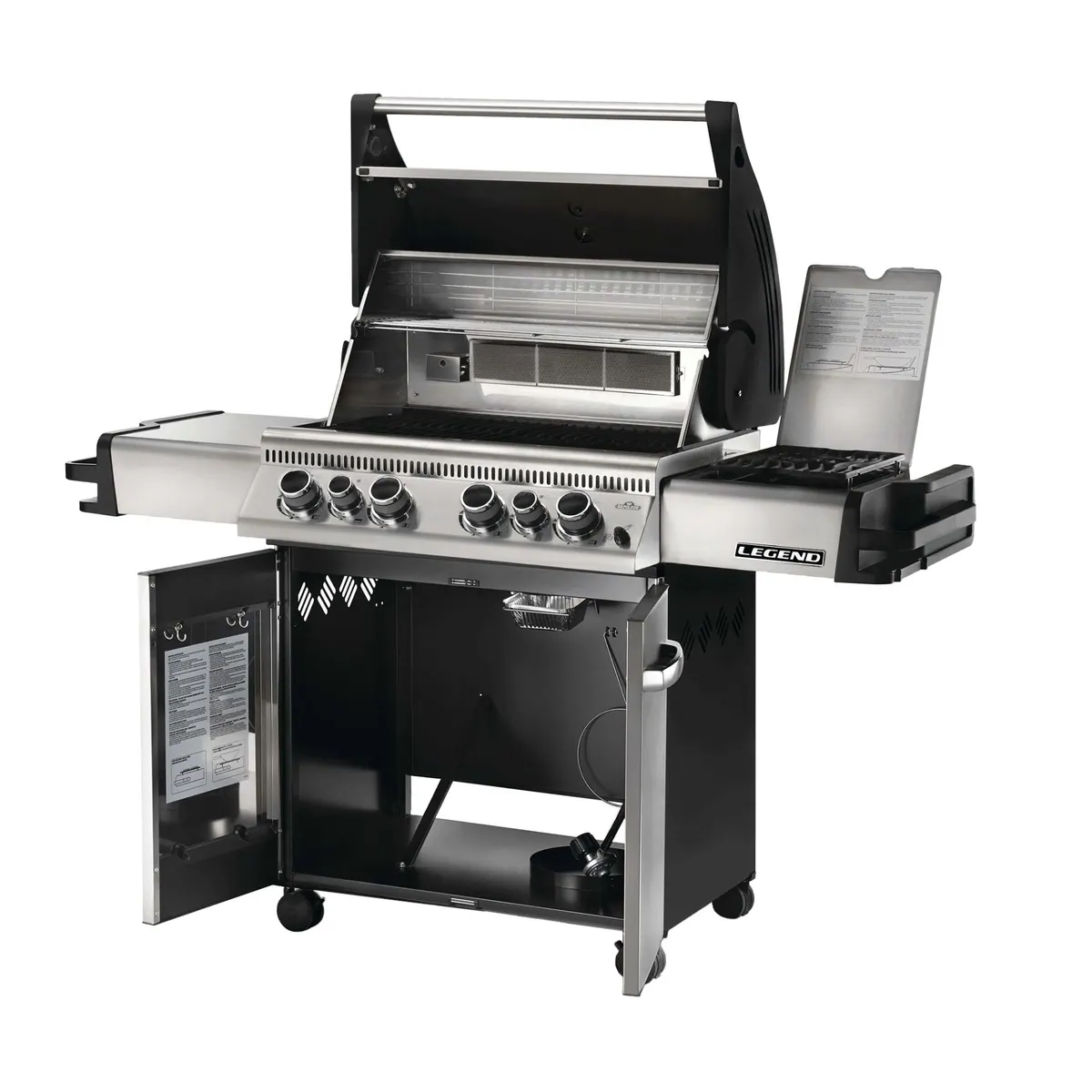 Napoleon Legend 485 Edelstahl Gasgrill, mit Sizzle Zone und Heckbrenner 4