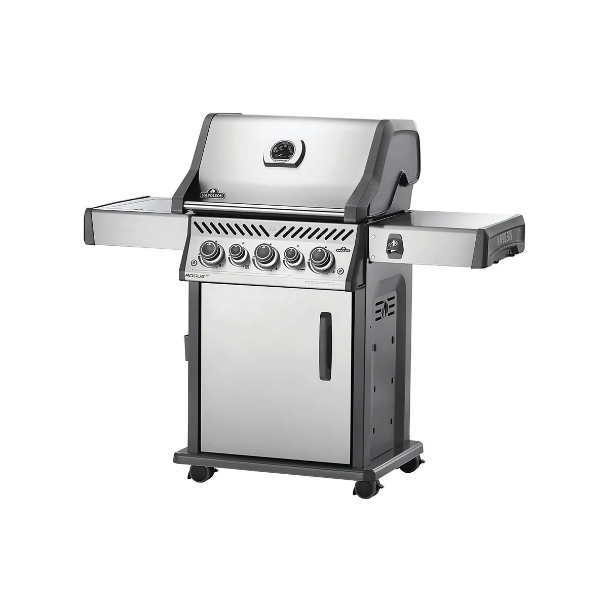 Napoleon Rogue SE 425 Gasgrill, Hochwertige Edelstahlbrenner, Infrarot-Heckbrenner, Sizzle Zone 2