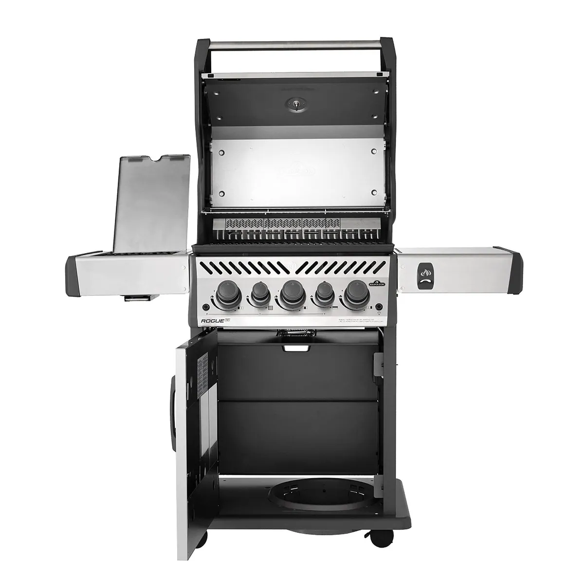 Napoleon Rogue SE 425 Gasgrill, Hochwertige Edelstahlbrenner, Infrarot-Heckbrenner, Sizzle Zone 3