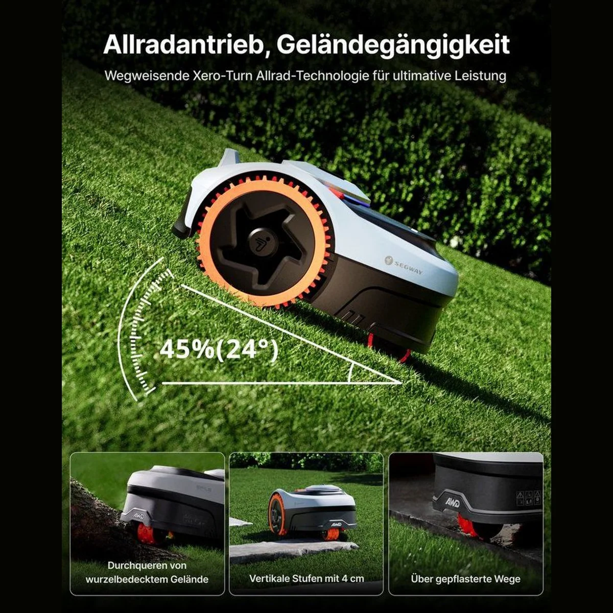 NAVIMOW i205 AWD Rasenmähroboter, Allradantrieb, präzise Kartierung — bis 500 m² 5