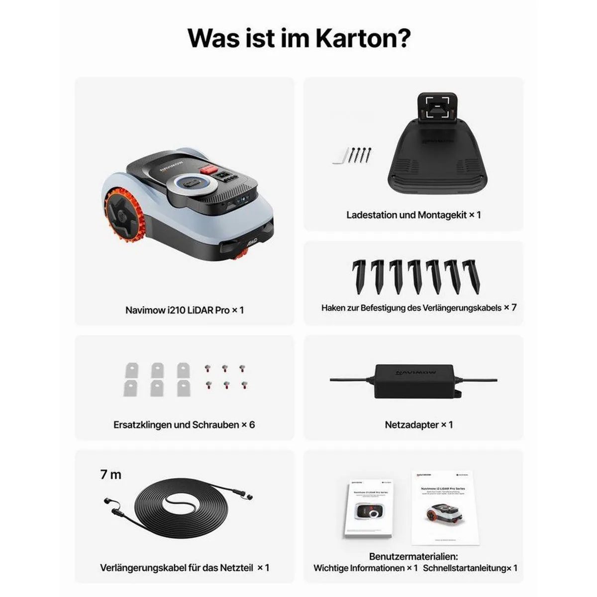 NAVIMOW i210/i220 Rasenmähroboter, LiDAR Pro Navigation, Allradantrieb, Auto-Kartierung — bis 1000 m² Rasenfläche 4