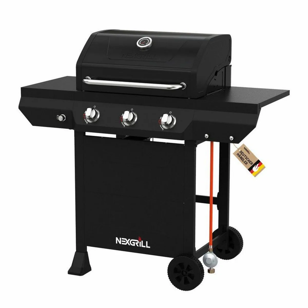 nexgrill Classic 3B Gasgrill, 12 kW Leistung, präzise Temperaturkontrolle