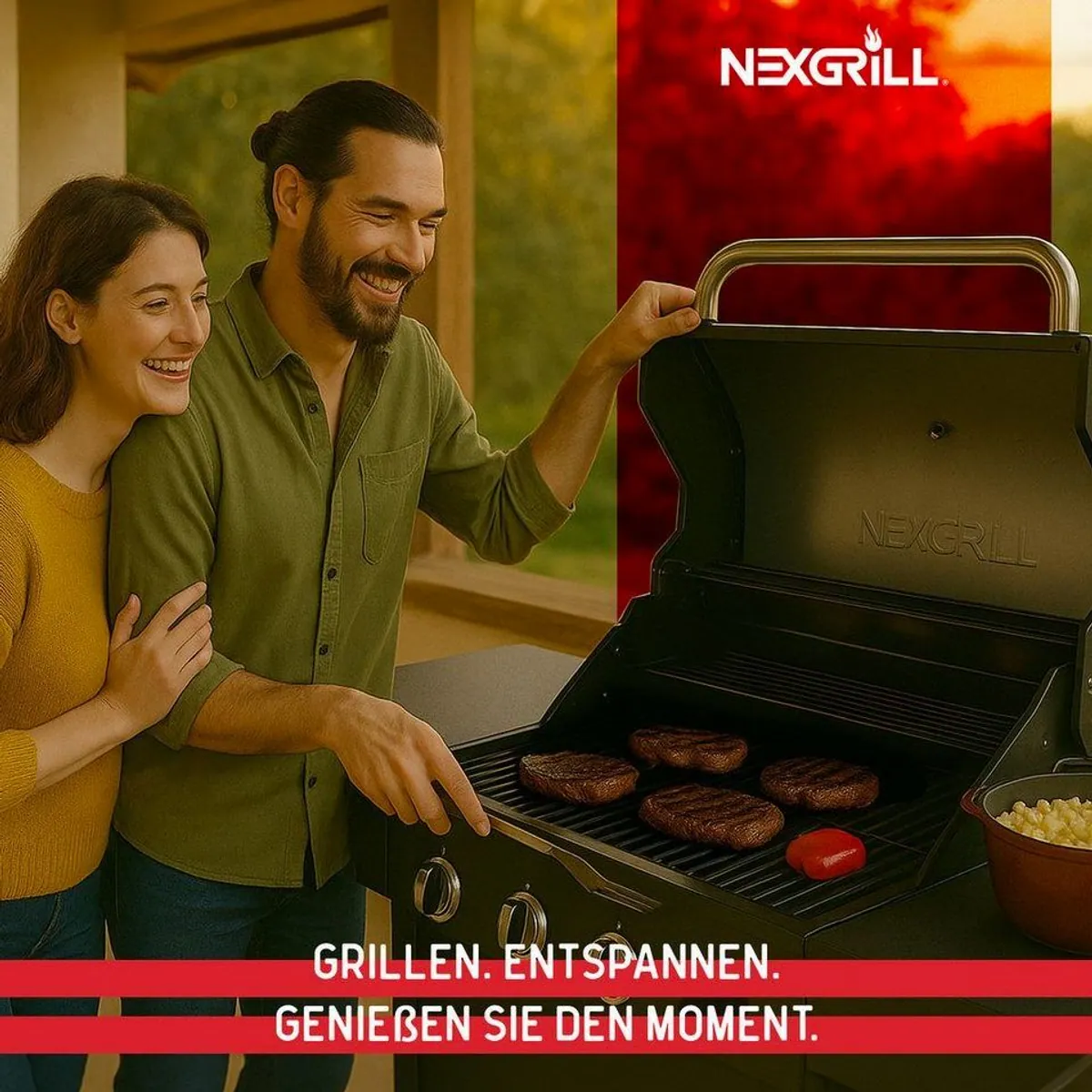 nexgrill Classic 3B Gasgrill, 12 kW Leistung, präzise Temperaturkontrolle 5