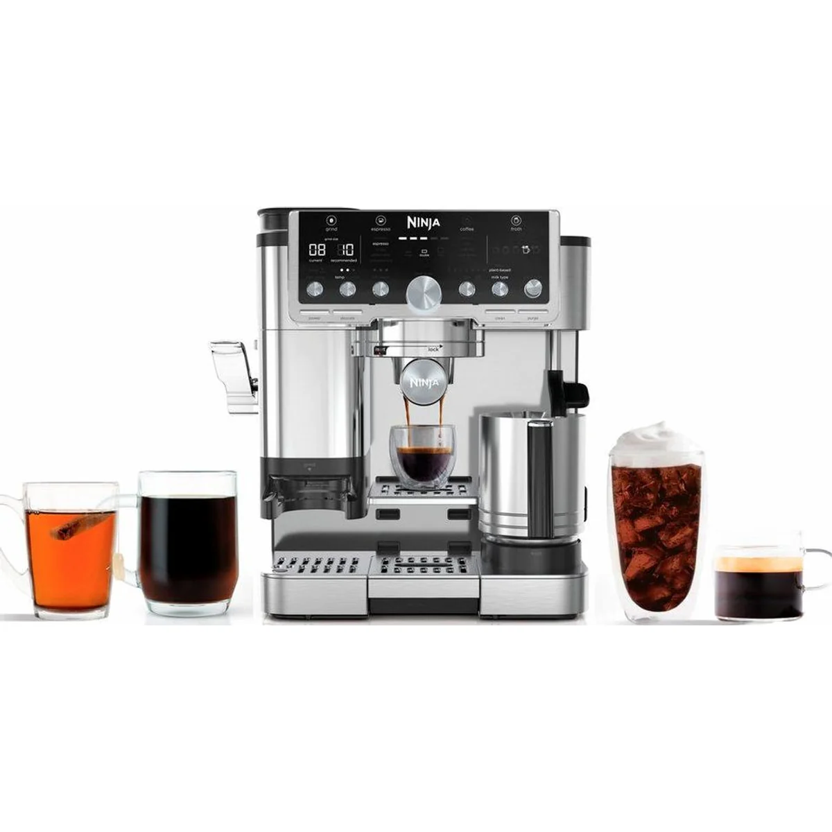 NINJA Luxe Café Pro, 3-in-1-Kaffeemaschine für Espresso, Filterkaffee und Cold Brew
