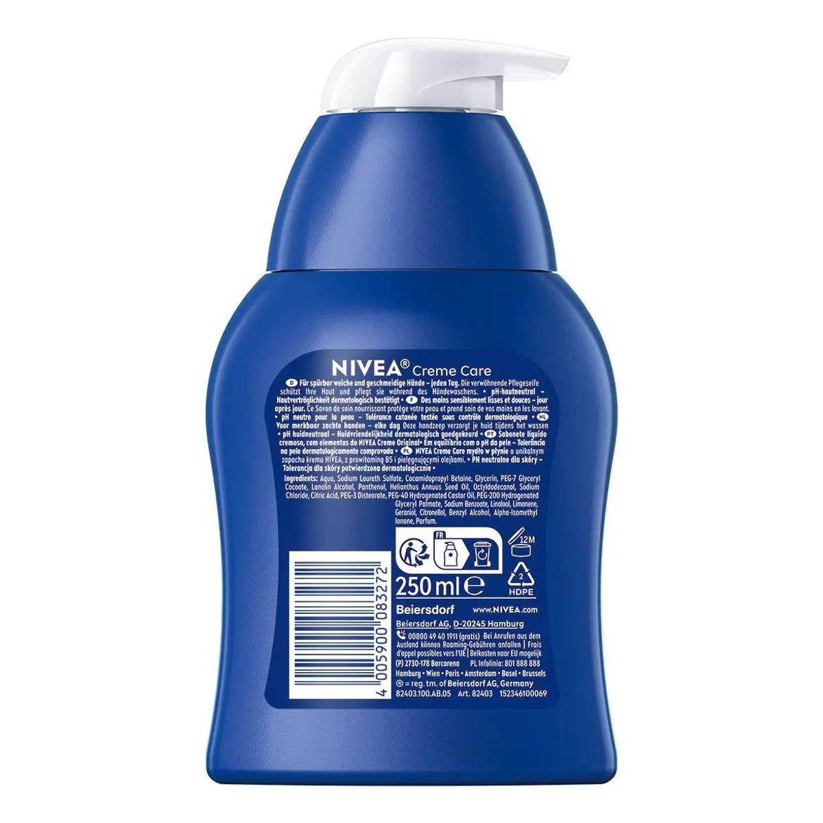 Nivea Creme Care Flüssigseife, sanfte Reinigung mit mildem Duft — 6 x 250 ml 3