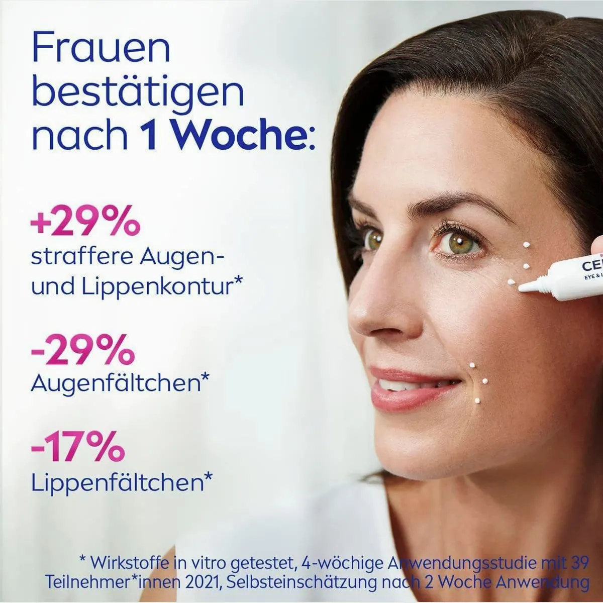Nivea CELLULAR EXPERT FILLER Augen- & Lippenkonturpflege, mit Hyaluronsäure, für reife Haut 3