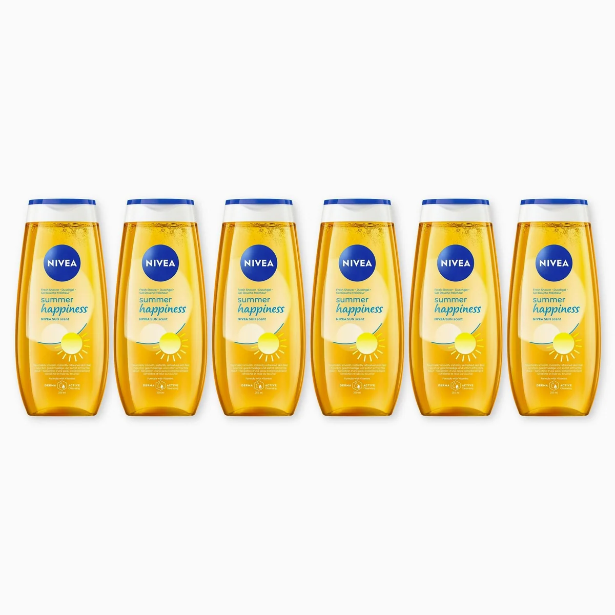 Nivea Summer Happiness Duschgel, mit Vitamin C und E — erfrischender Duft, glatte Haut, tägliche Anwendung