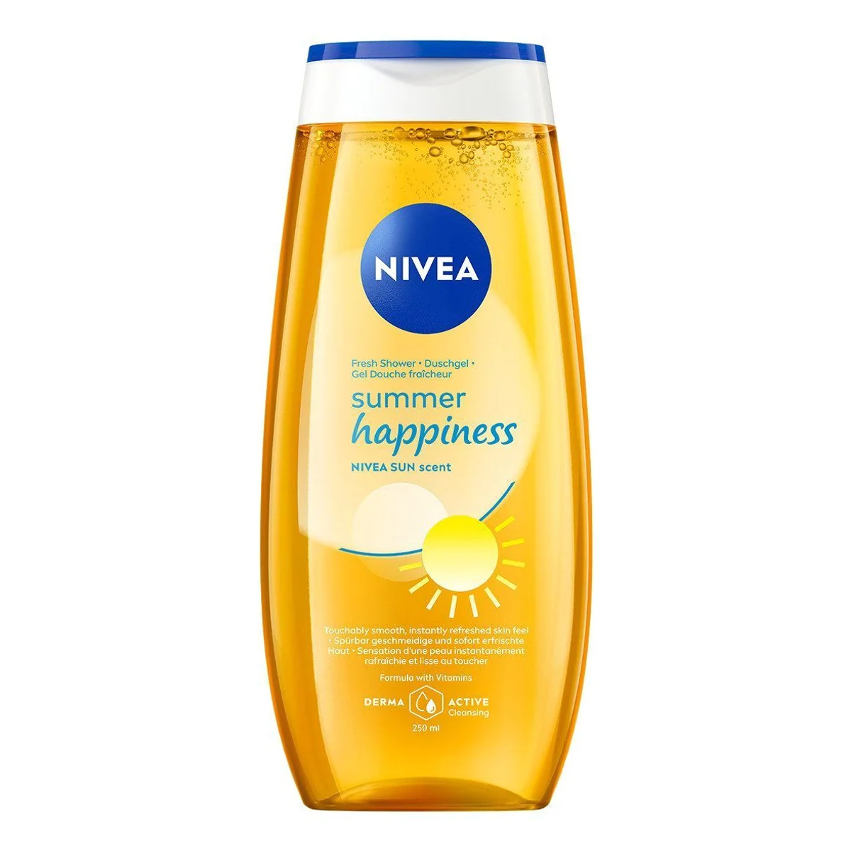 Nivea Summer Happiness Duschgel, mit Vitamin C und E — erfrischender Duft, glatte Haut, tägliche Anwendung 2