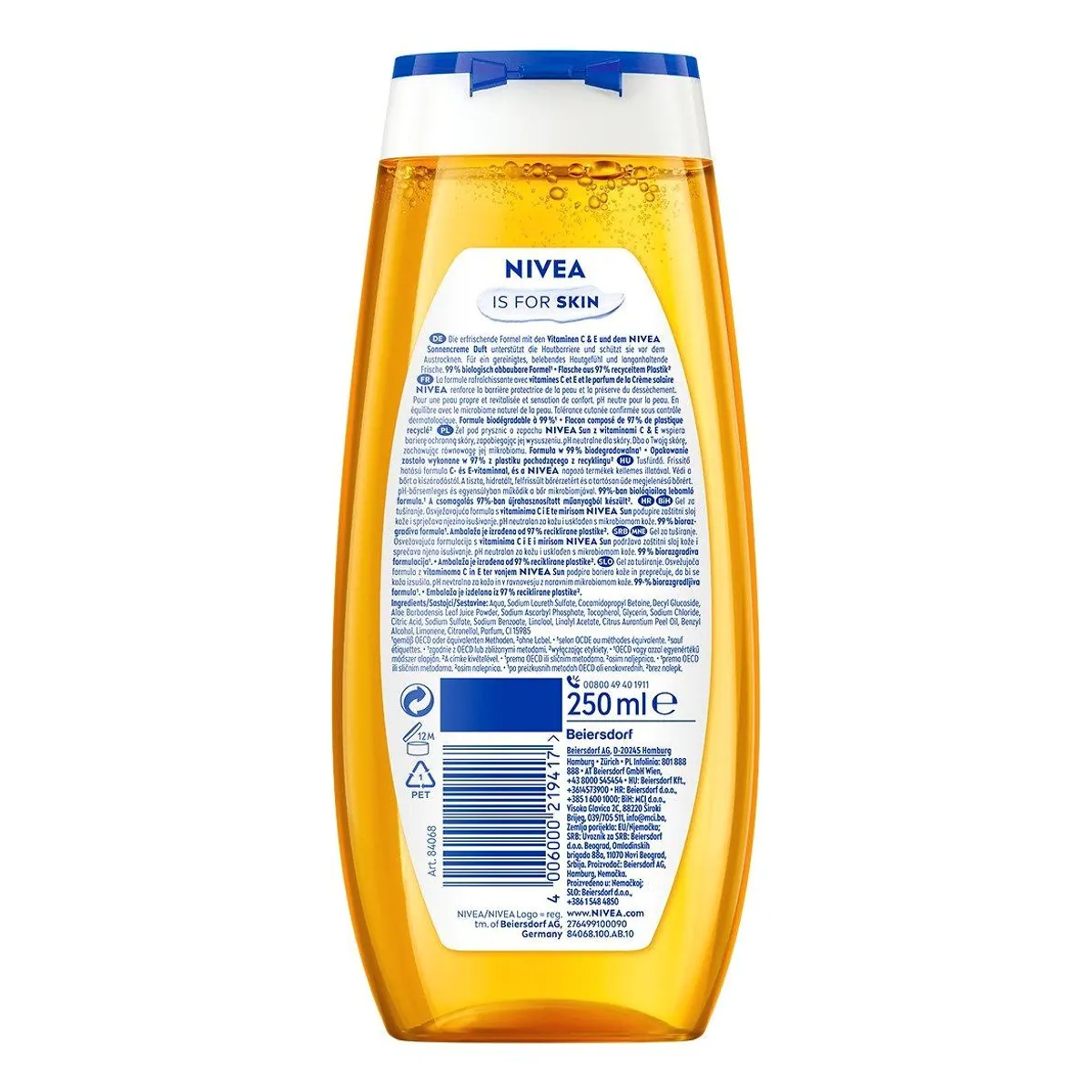 Nivea Summer Happiness Duschgel, mit Vitamin C und E — erfrischender Duft, glatte Haut, tägliche Anwendung 3