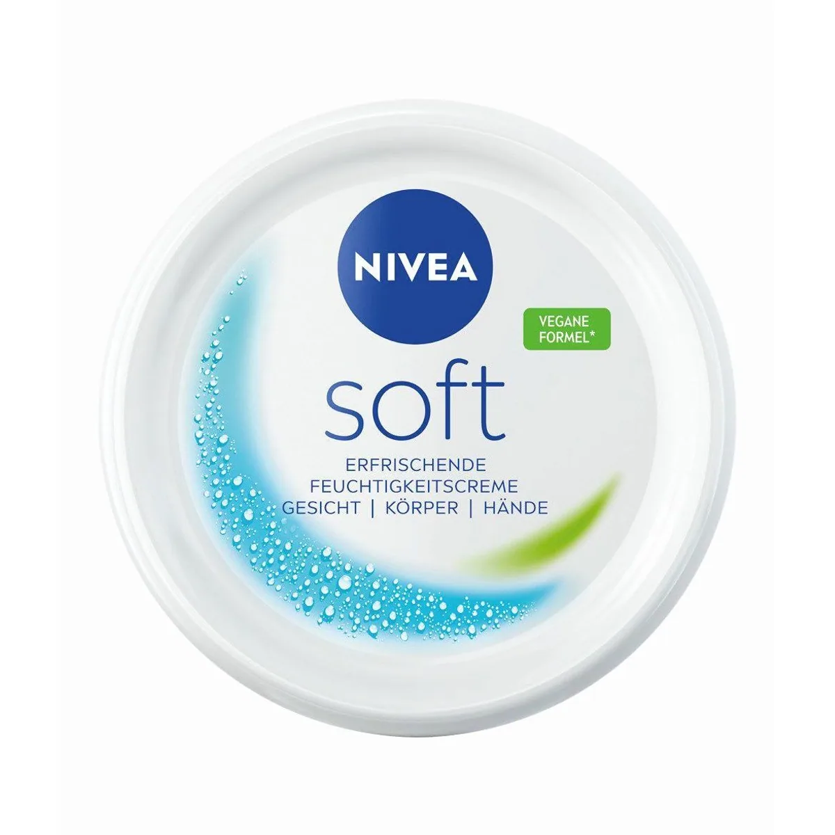 Nivea Soft Feuchtigkeitscreme, 48h intensive Feuchtigkeit, vegane Formel, 3 x 375ml 3