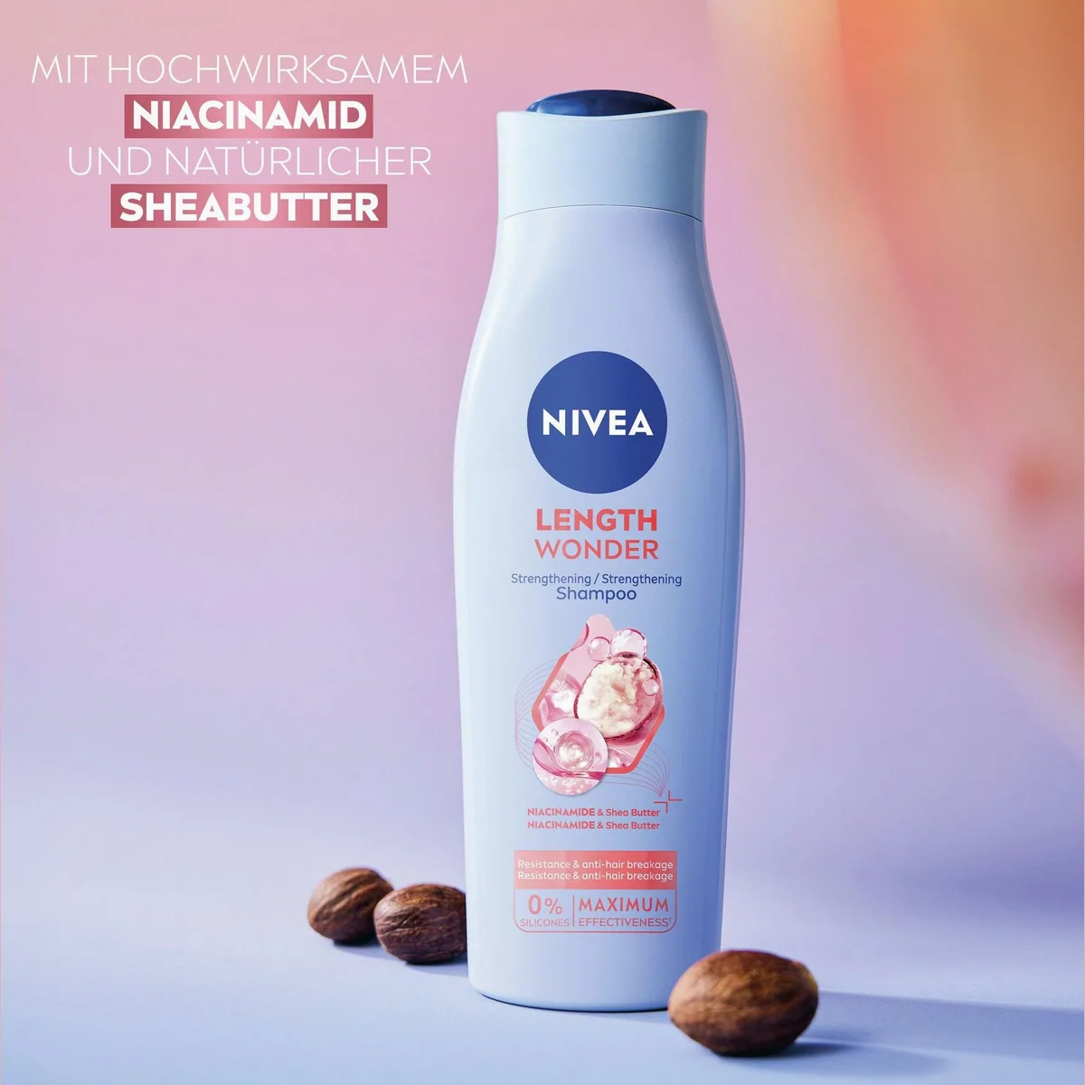 Nivea Length Wonder Haarpflege-Set, intensive Pflege für langes Haar 4