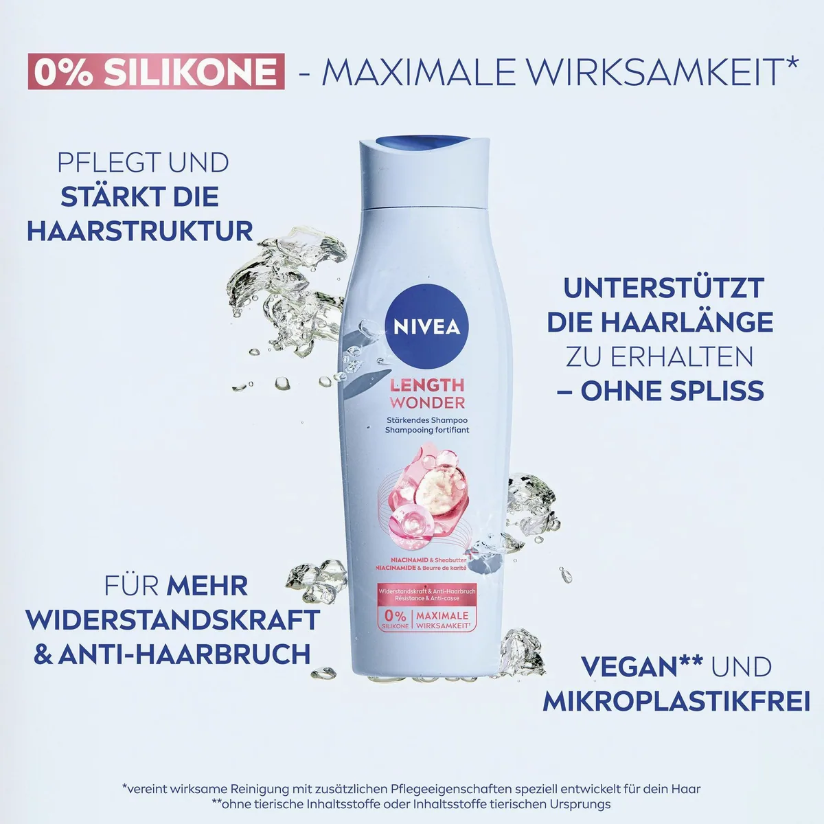 Nivea Length Wonder Haarpflege-Set, intensive Pflege für langes Haar 5