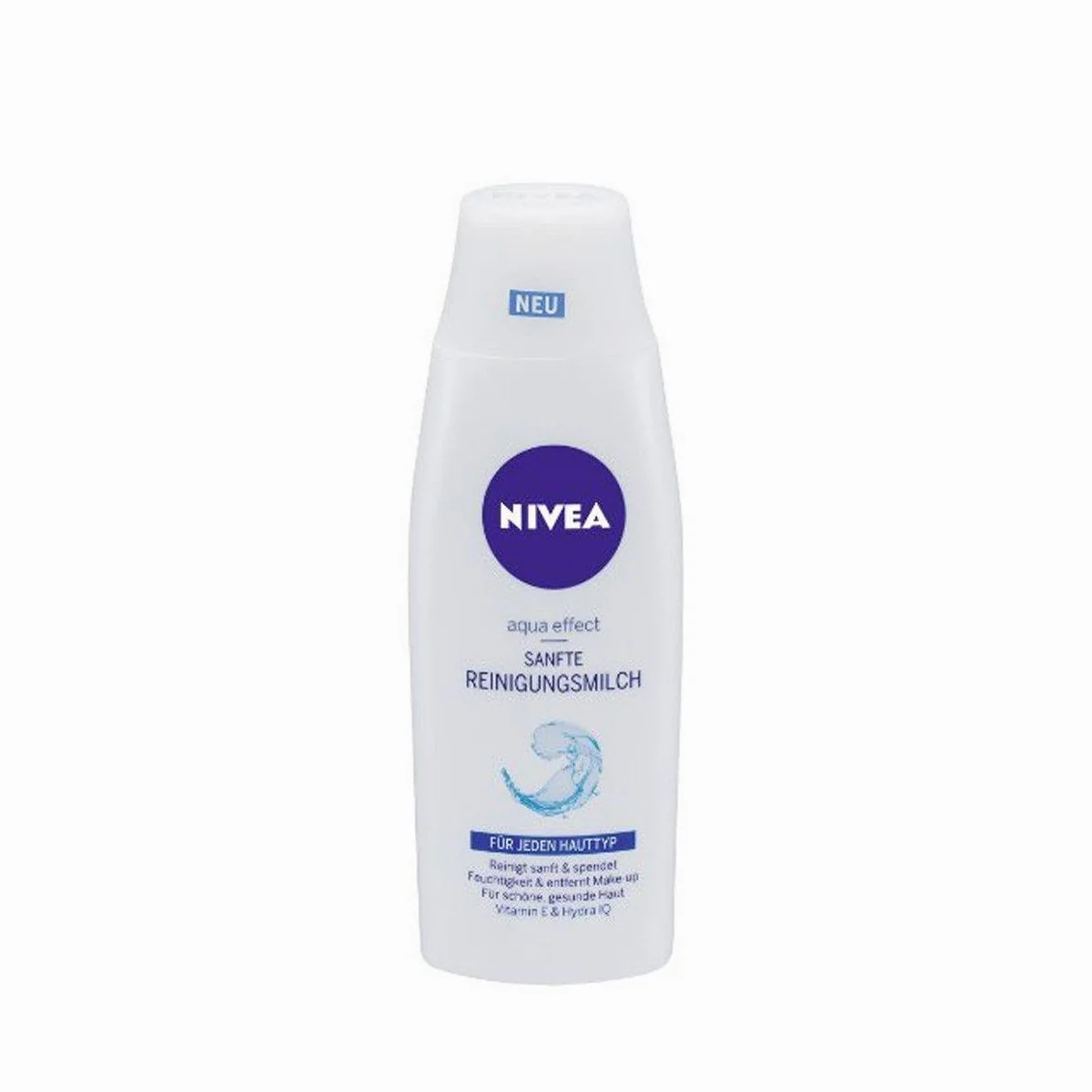 Nivea Sanfte Reinigungsmilch 200 ml, gründliche Reinigung, feuchtigkeitsspendend, mild zur Haut