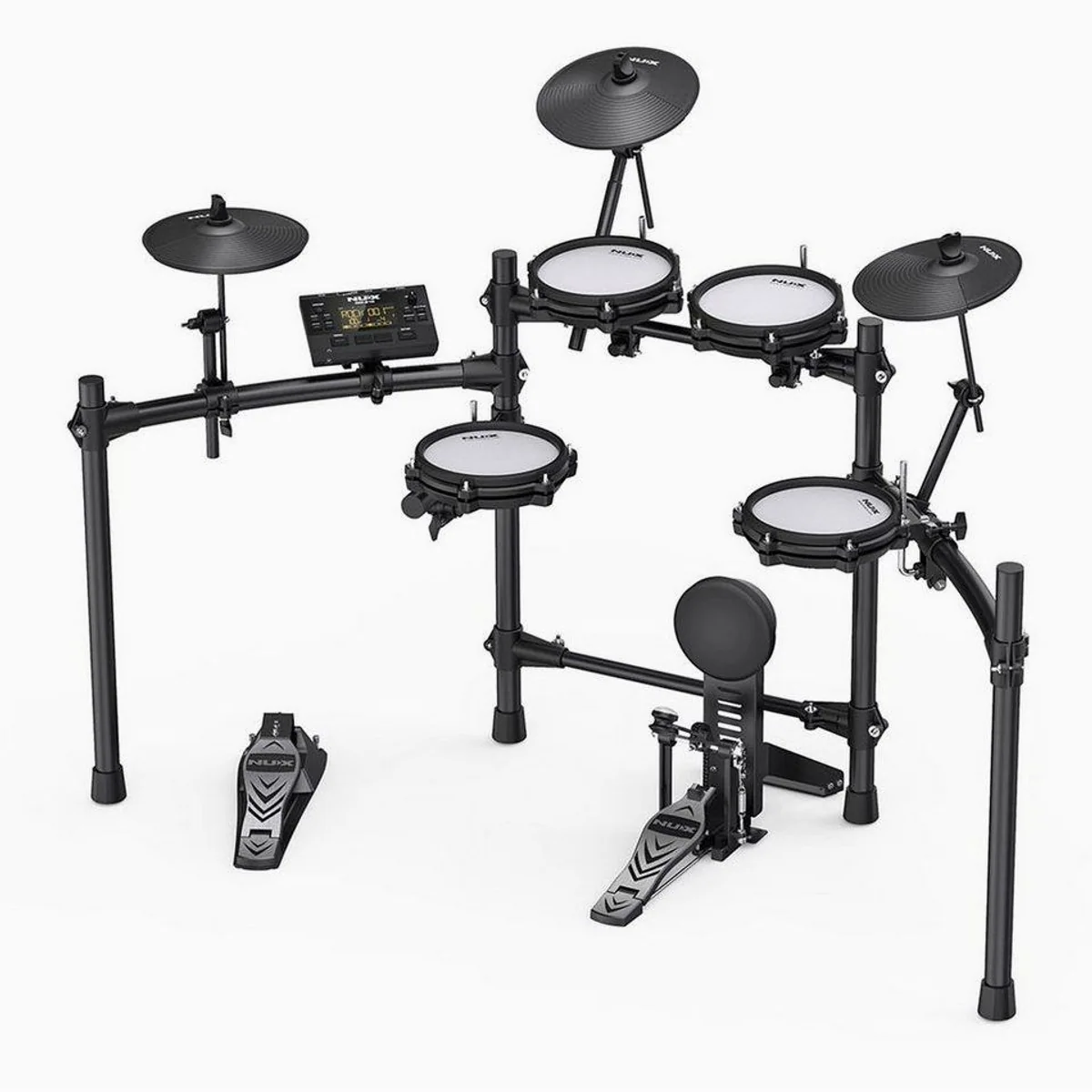 Nux DM-210 E-Drum, authentisches Spielgefühl, platzsparend, vielseitige Soundmöglichkeiten