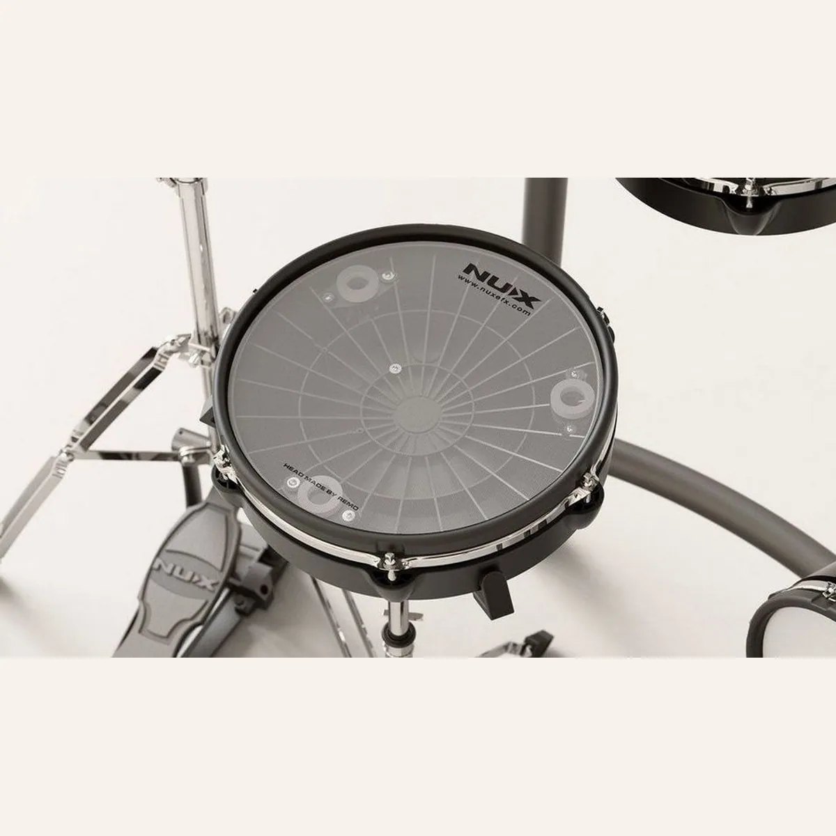 Nux DM-8 E-Drum Schlagzeug Set, authentisches Spielgefühl, 30 Drum-Kits, umfangreiches Zubehör 4