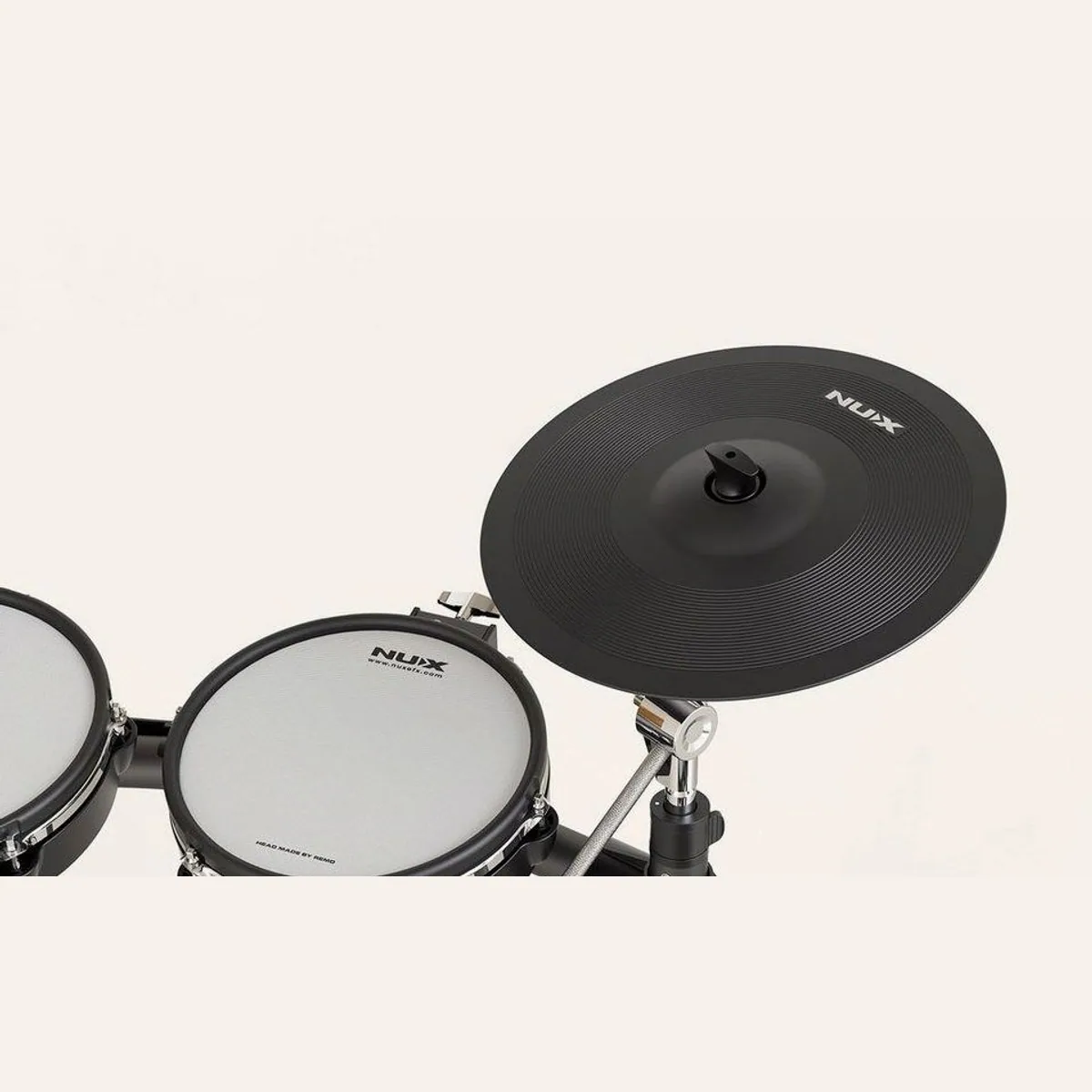 Nux DM-8 E-Drum Schlagzeug Set, authentisches Spielgefühl, 30 Drum-Kits, umfangreiches Zubehör 5